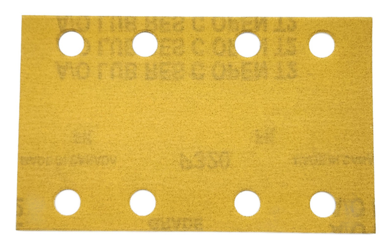 Feuille DynaCut à grain 320, à fixation par crochets, pour aspiration, 81 mm de largeur x 133 mm de longueur