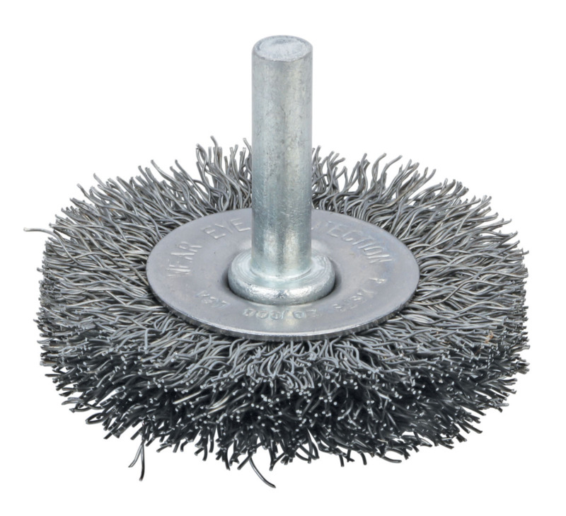 Concave Brush  3" (76 mm) Dia. x .006 x 15/16" Stainless Steel